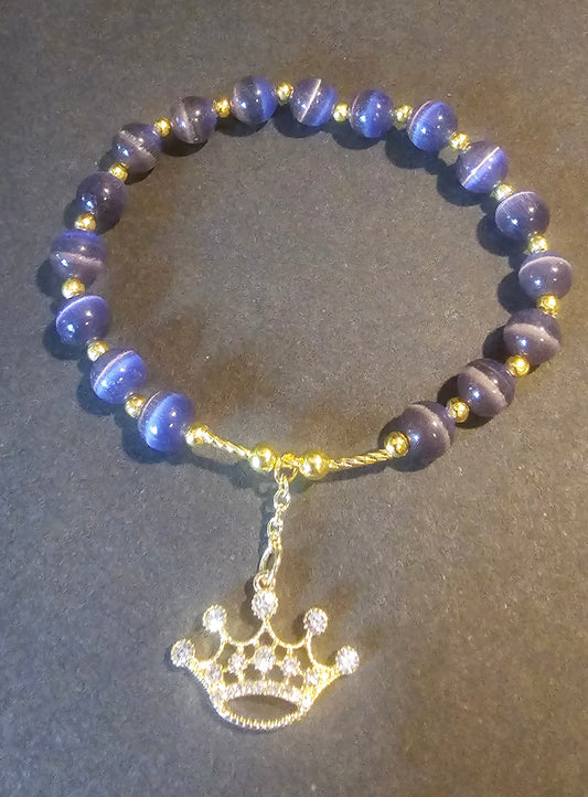 Purple Tiger Eye bracelet