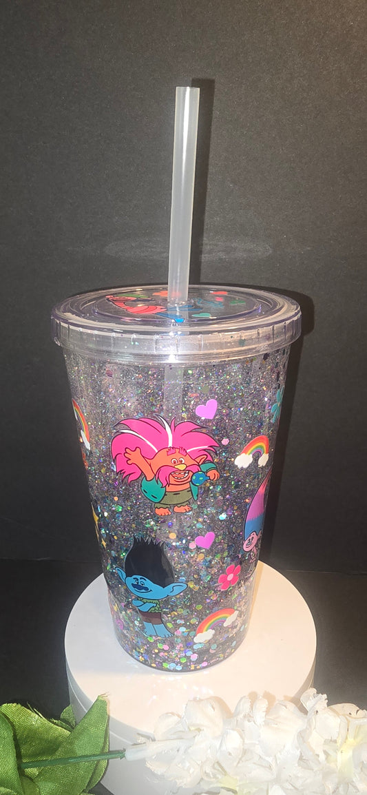 Trolls Snowglobe Tumbler