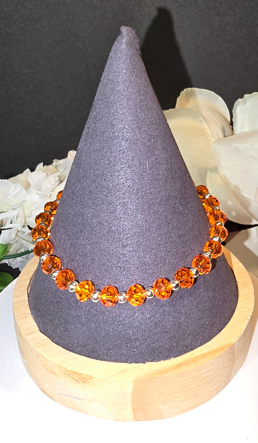 Orange and Silver crystal