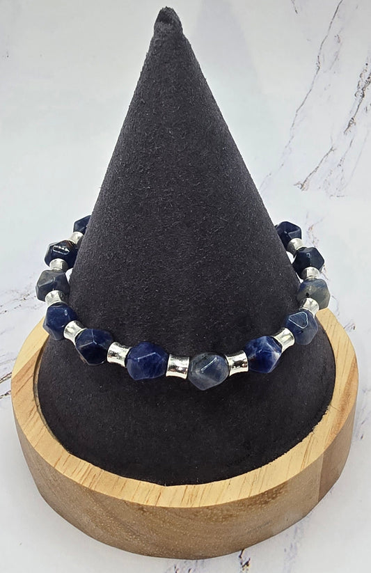 Sodalite Star Cut