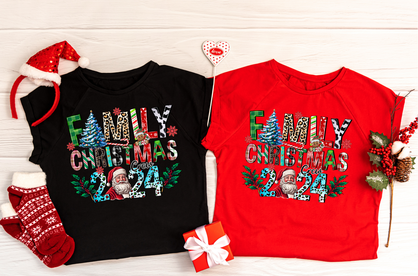 Family Christmas Santa 2024 Shirt