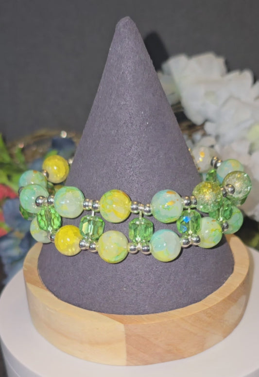 Yellow & Green Double Bracelet